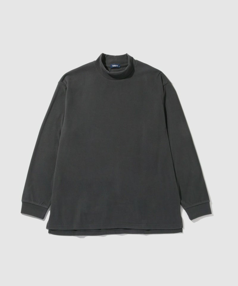 NAVY  MAC HEAT シルキータッチモックネックTシャツ メンズ商品画像-18