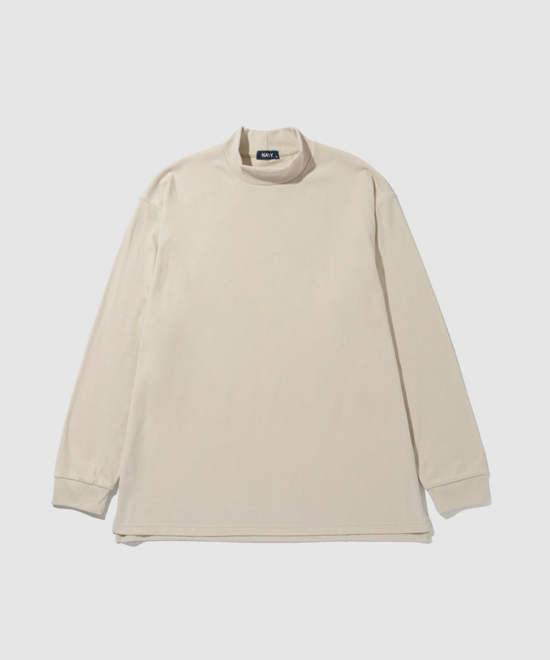 NAVY  MAC HEAT シルキータッチモックネックTシャツ メンズ商品画像-20