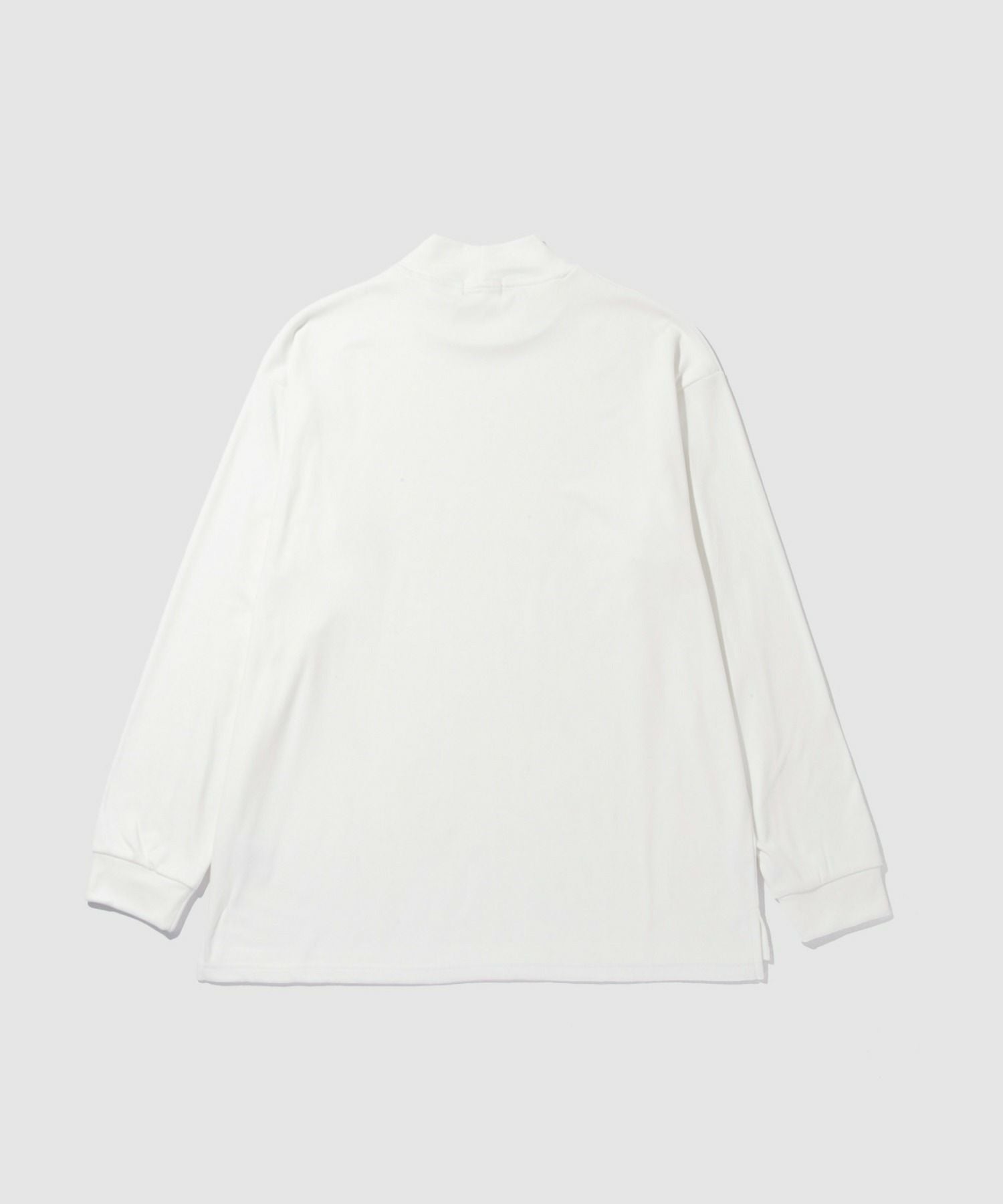 NAVY MAC HEAT シルキータッチモックネックTシャツ メンズ