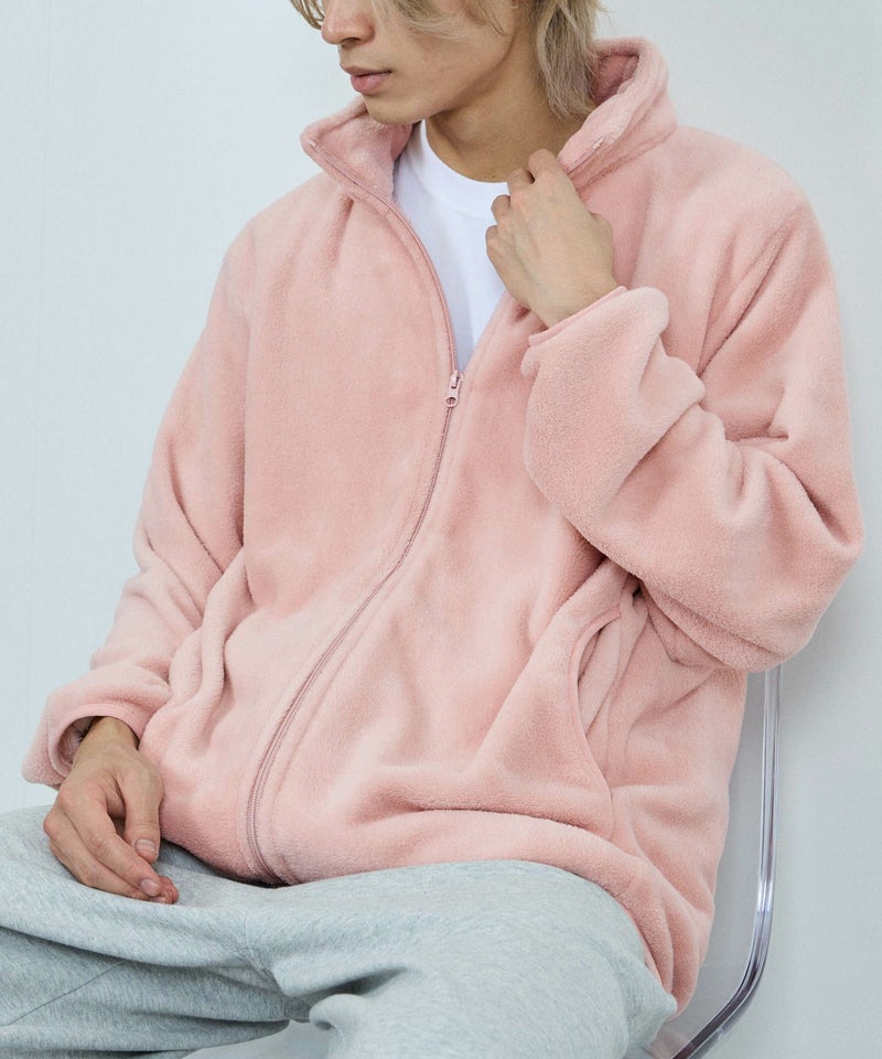 NAVY シャギーフリースジップジャケット メンズ商品画像-3