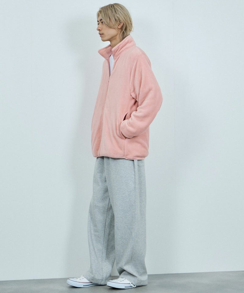 NAVY シャギーフリースジップジャケット メンズ商品画像-12