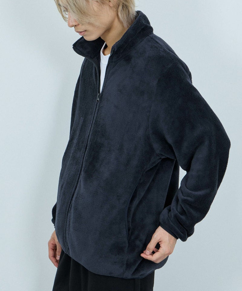 NAVY シャギーフリースジップジャケット メンズ商品画像-13