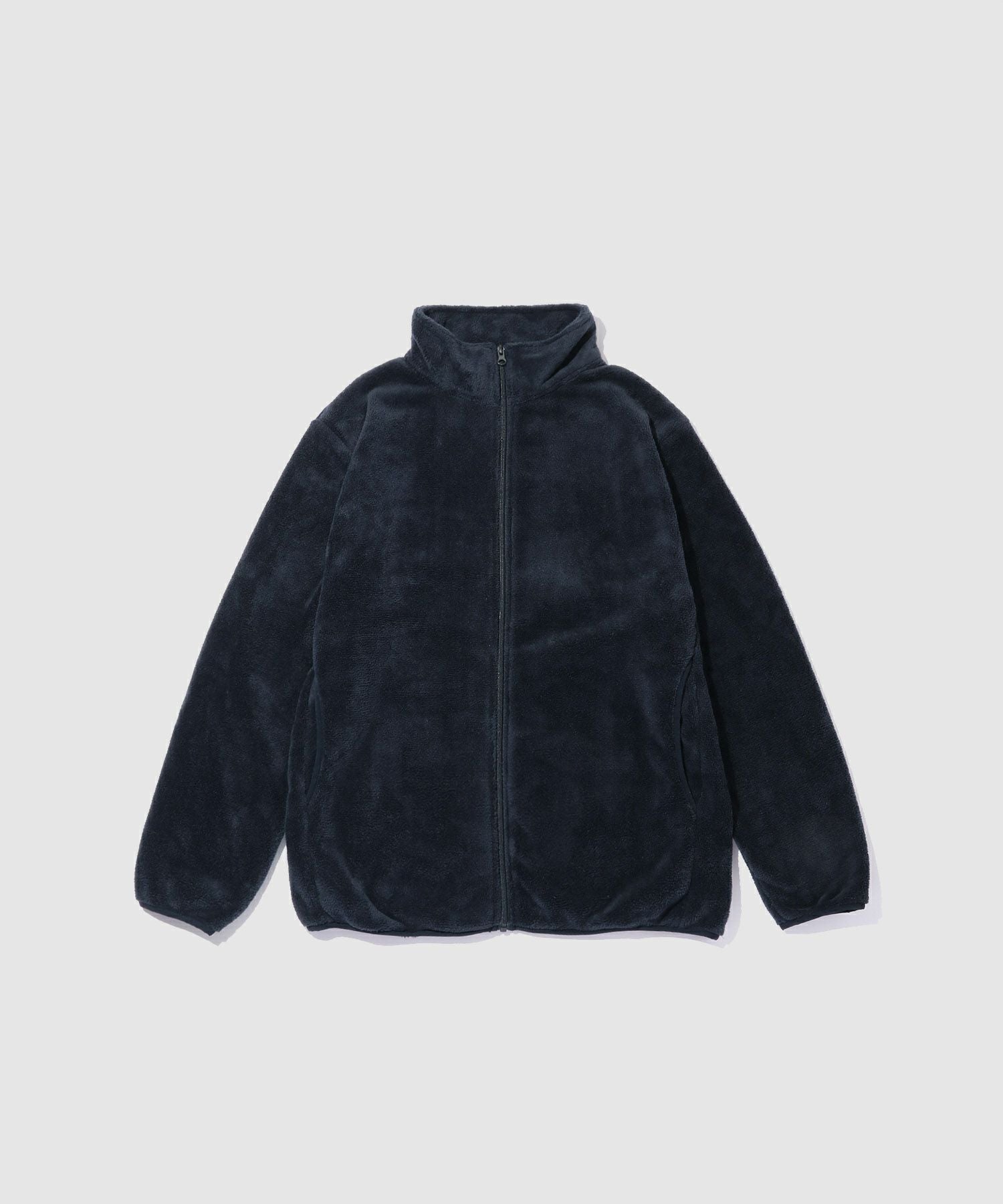  ネイビー フリース ジャケット M NAVY シャギーフリースジップジャケット メンズ