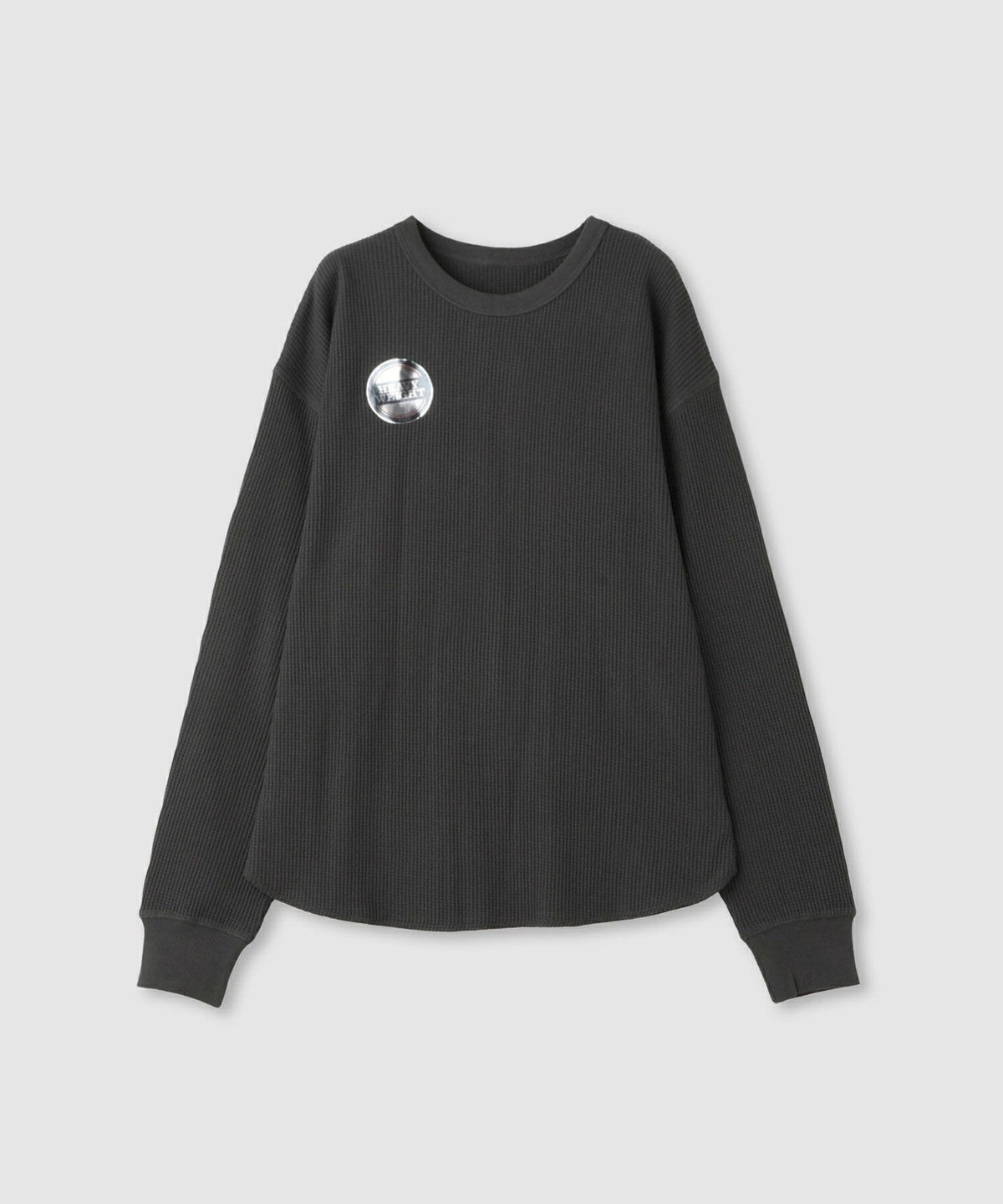 nAvy リラックスフィット ワッフルクルーネック長袖Tシャツ レディース メール便 対応商品