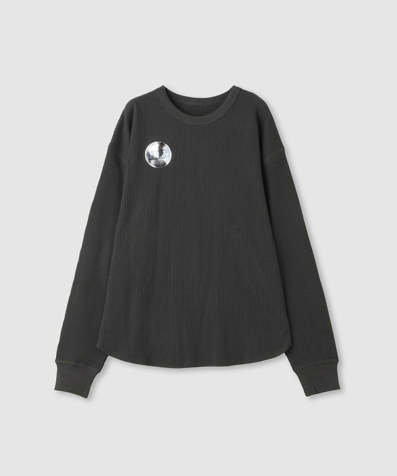 nAvy リラックスフィット ワッフルクルーネック長袖Tシャツ レディース メール便 対応商品商品画像-21