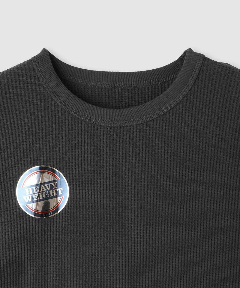 nAvy リラックスフィット ワッフルクルーネック長袖Tシャツ レディース メール便 対応商品商品画像-26