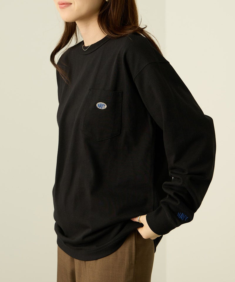 nAvy リラックスフィット ヘビーウェイト長袖Tシャツ レディース メール便 対応商品商品画像-2