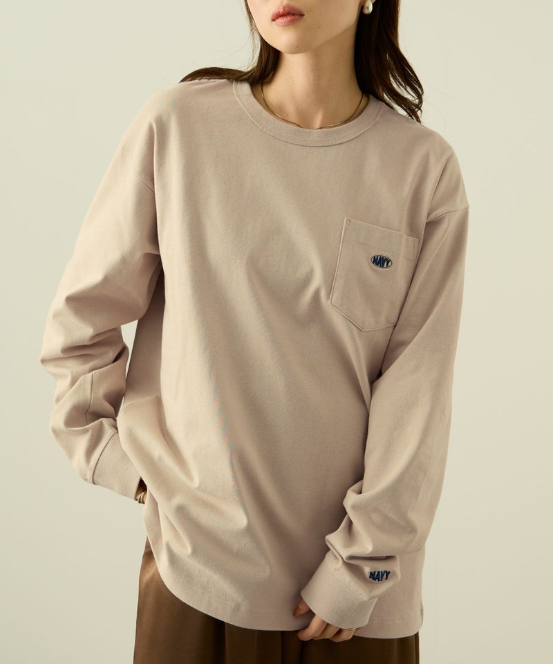 nAvy リラックスフィット ヘビーウェイト長袖Tシャツ レディース メール便 対応商品商品画像-5