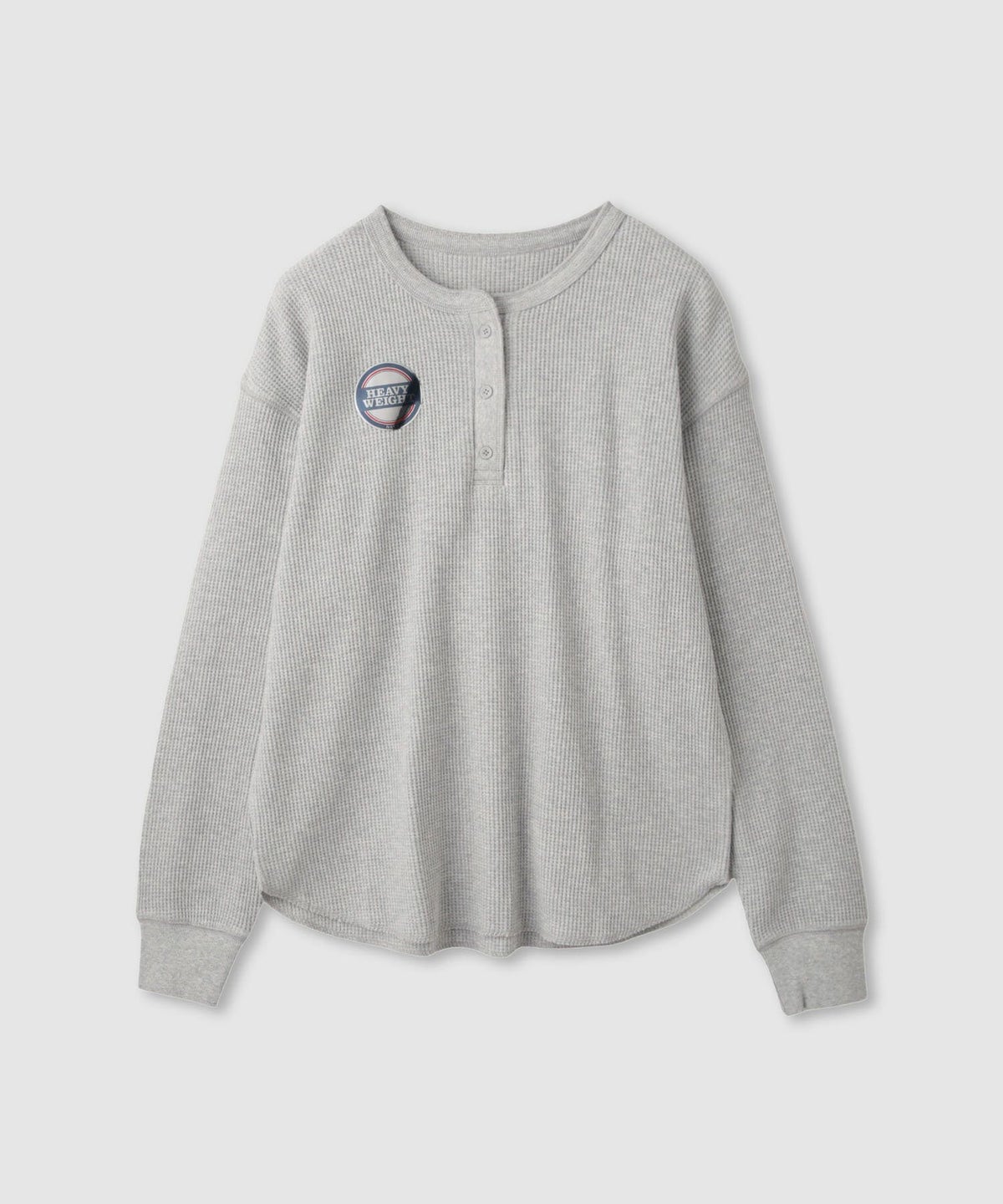 nAvy リラックスフィット ワッフルヘンリーネック長袖Tシャツ レディース メール便 対応商品