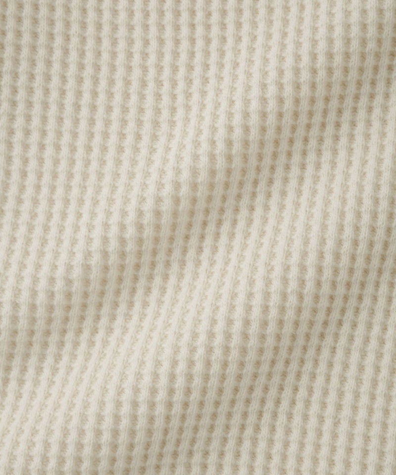 nAvy  リラックスフィット ワッフルヘンリーネック長袖Tシャツ レディース メール便 対応商品商品画像-27