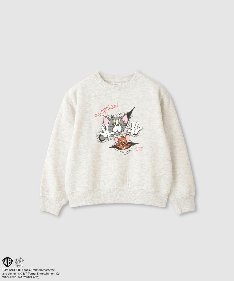 Tom and Jerry 裏起毛プリントトレーナー キッズ商品画像-1