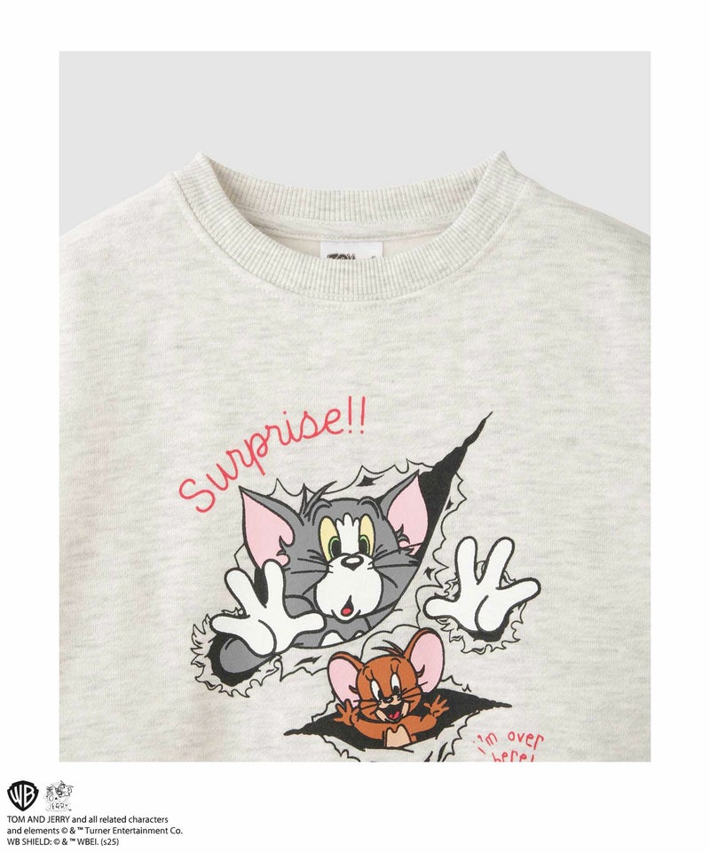 Tom and Jerry 裏起毛プリントトレーナー キッズ商品画像-3