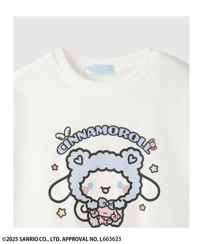 サンリオキャラクターズ シナモロール 裏起毛トレーナー キッズ商品画像-3