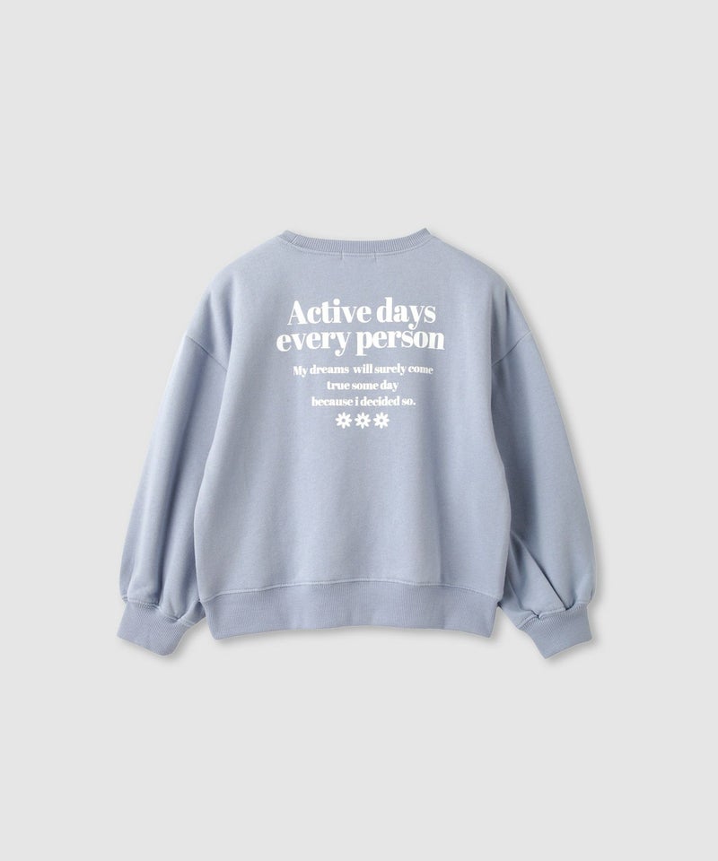 T-GRAPHICS 裏起毛ラバープリントトレーナー キッズ商品画像-3