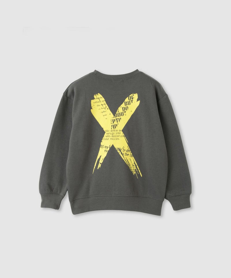 T-GRAPHICS 裏起毛ラバープリントトレーナー キッズ商品画像-1