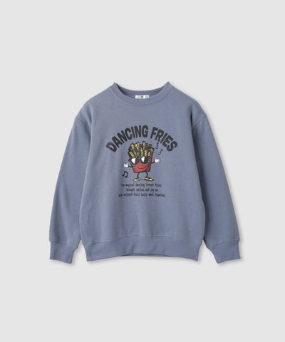 T-GRAPHICS 裏起毛ラバープリントトレーナー キッズ