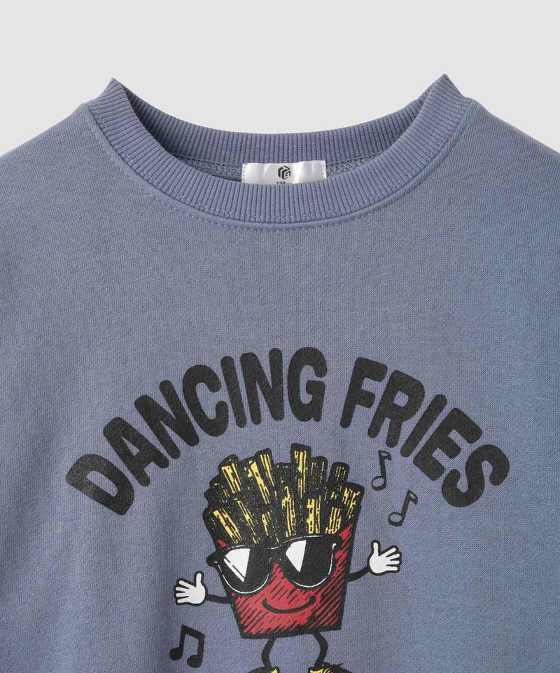 T-GRAPHICS 裏起毛ラバープリントトレーナー キッズ商品画像-4