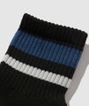 NAVY MAC HEAT クォーターソックス ライン柄 2足組 メンズ商品サムネイル-6