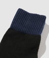 NAVY  MAC HEAT クォーターソックス 切替デザイン 2足組 メンズ商品サムネイル-3