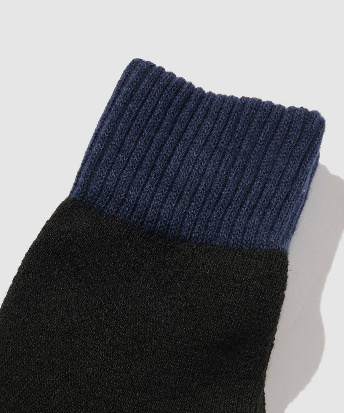 NAVY MAC HEAT クォーターソックス 切替デザイン 2足組 メンズ