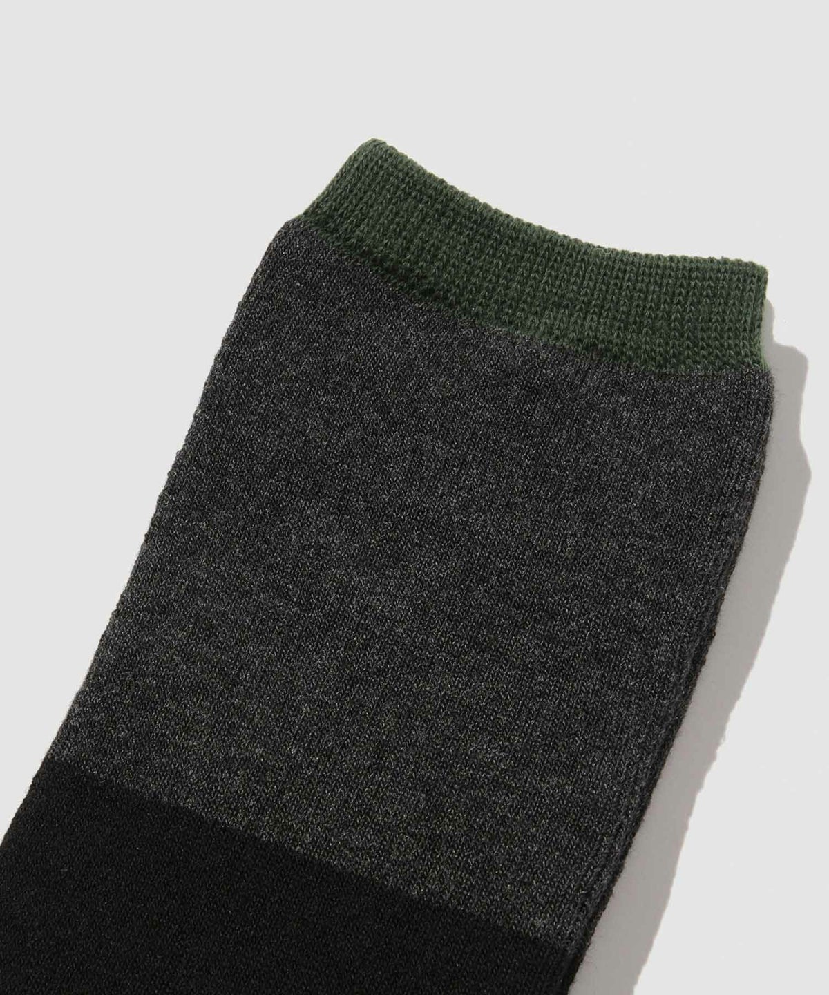 NAVY MAC HEAT クルーソックス 切替デザイン 2足組 メンズ