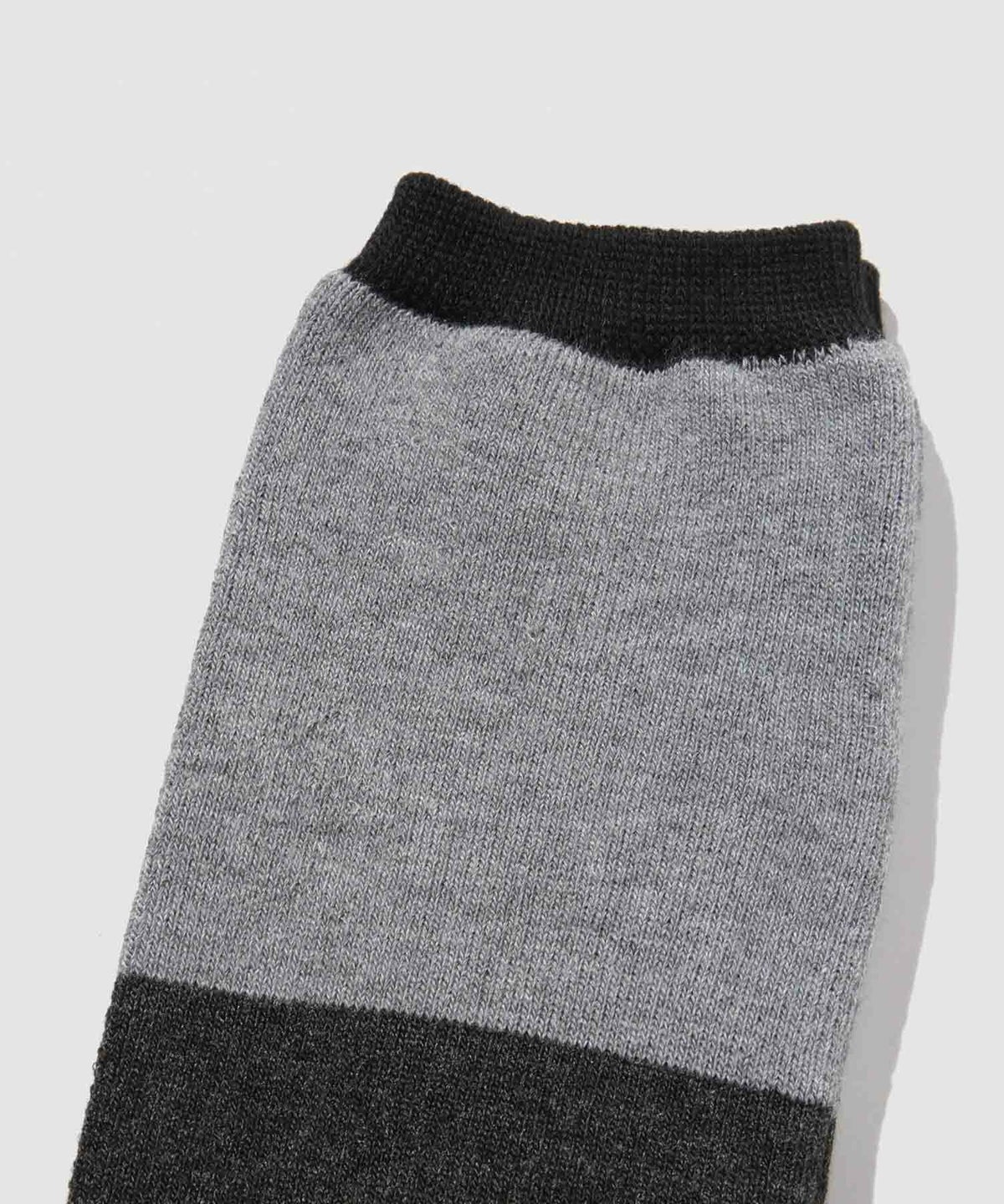 NAVY MAC HEAT クルーソックス 切替デザイン 2足組 メンズ