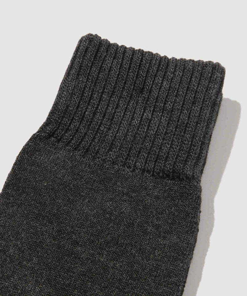 NAVY MAC HEAT クルーソックス 無地 メンズ商品画像-2