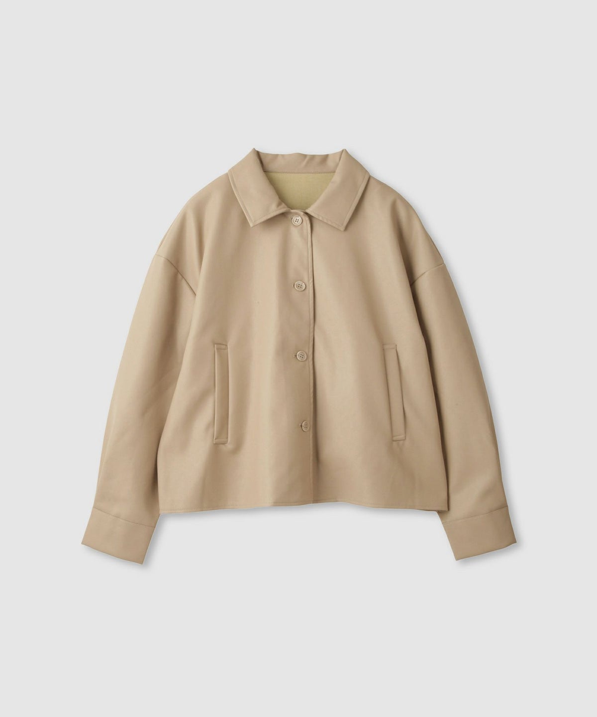 milli de l'air ソフト合皮ブルゾン レディース