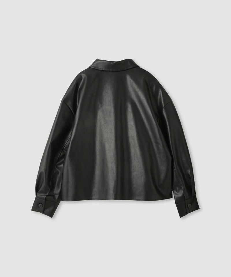 milli de l'air ソフト合皮ブルゾン レディース商品画像-16