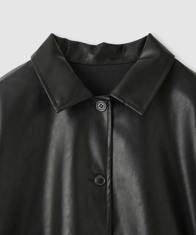 [値下げ]milli de l'air ソフト合皮ブルゾン レディース商品画像-17