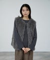 milli de l'air リンクルフェイクファーベスト レディース商品サムネイル-3