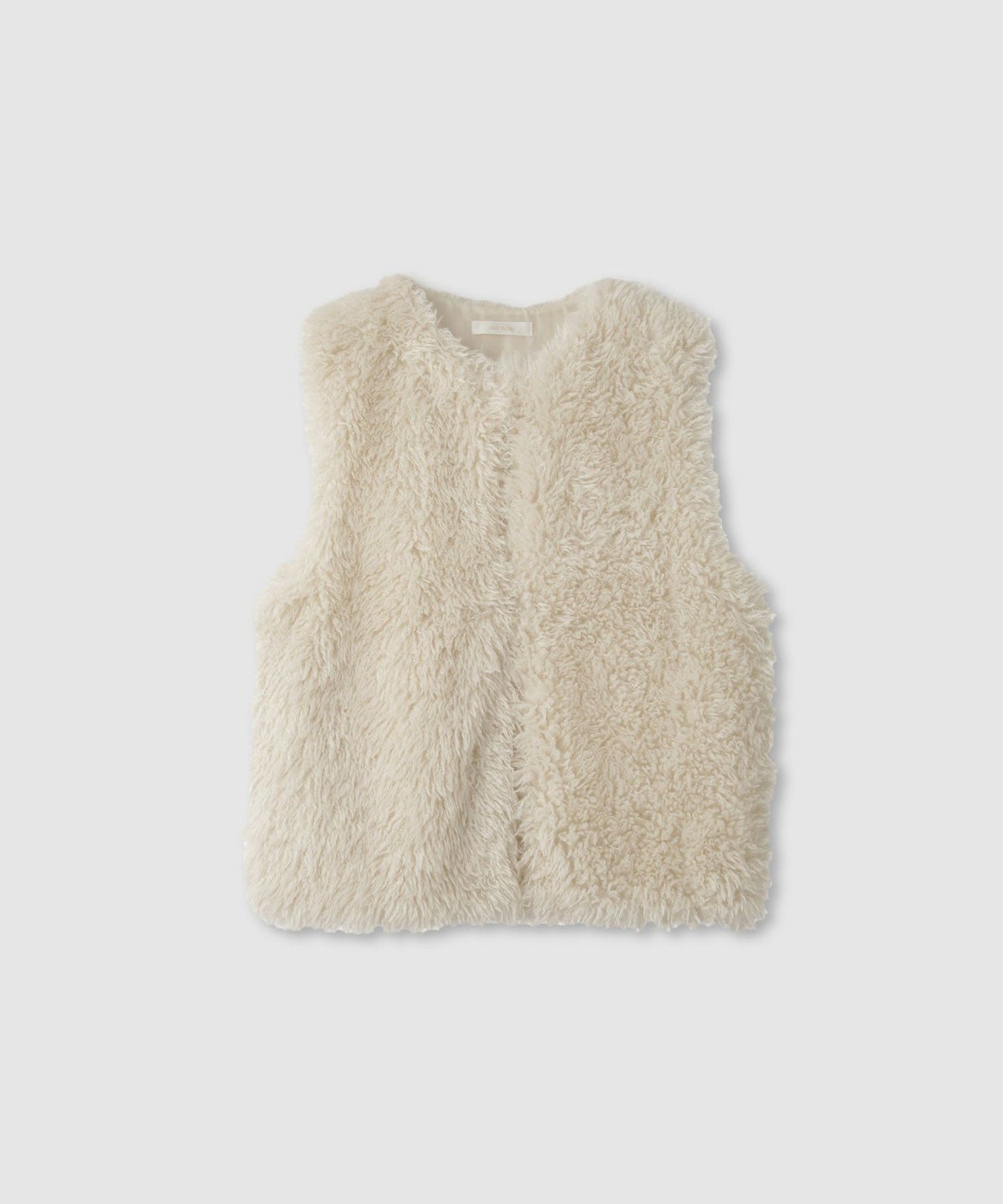 milli de l'air リンクルフェイクファーベスト レディース