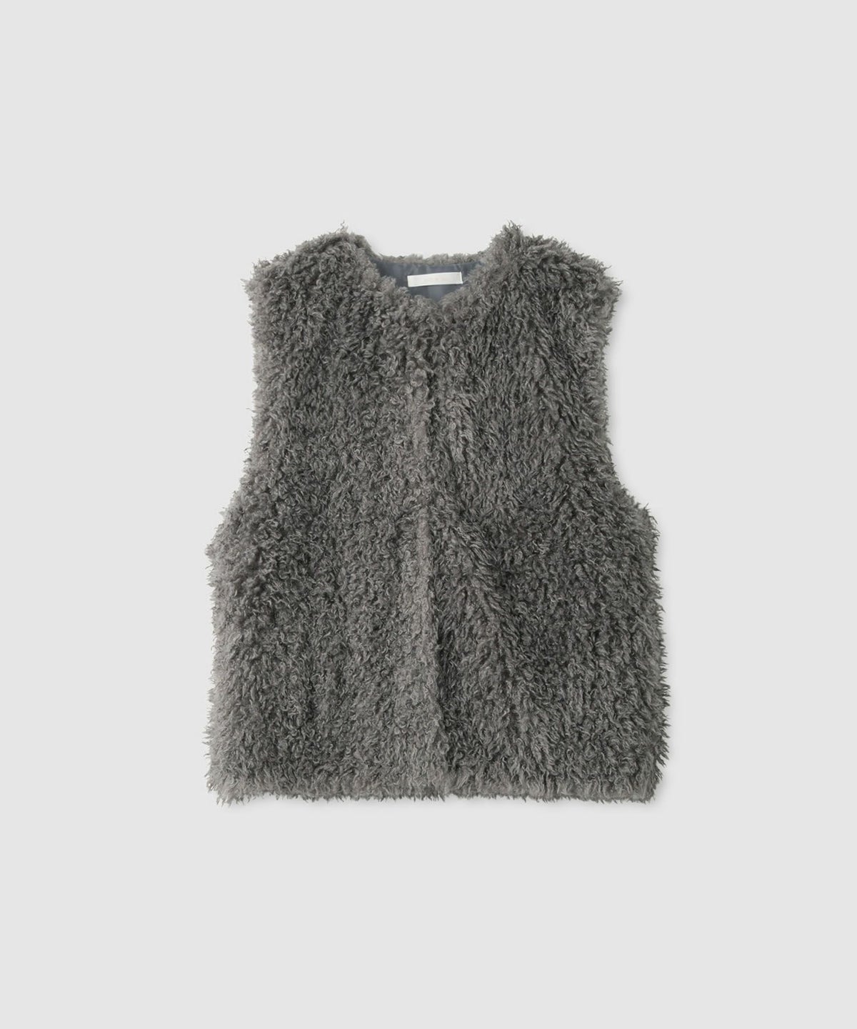 milli de l'air リンクルフェイクファーベスト レディース