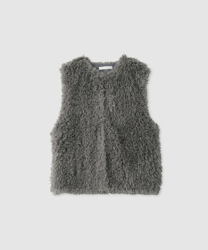 milli de l'air リンクルフェイクファーベスト レディース商品画像-17