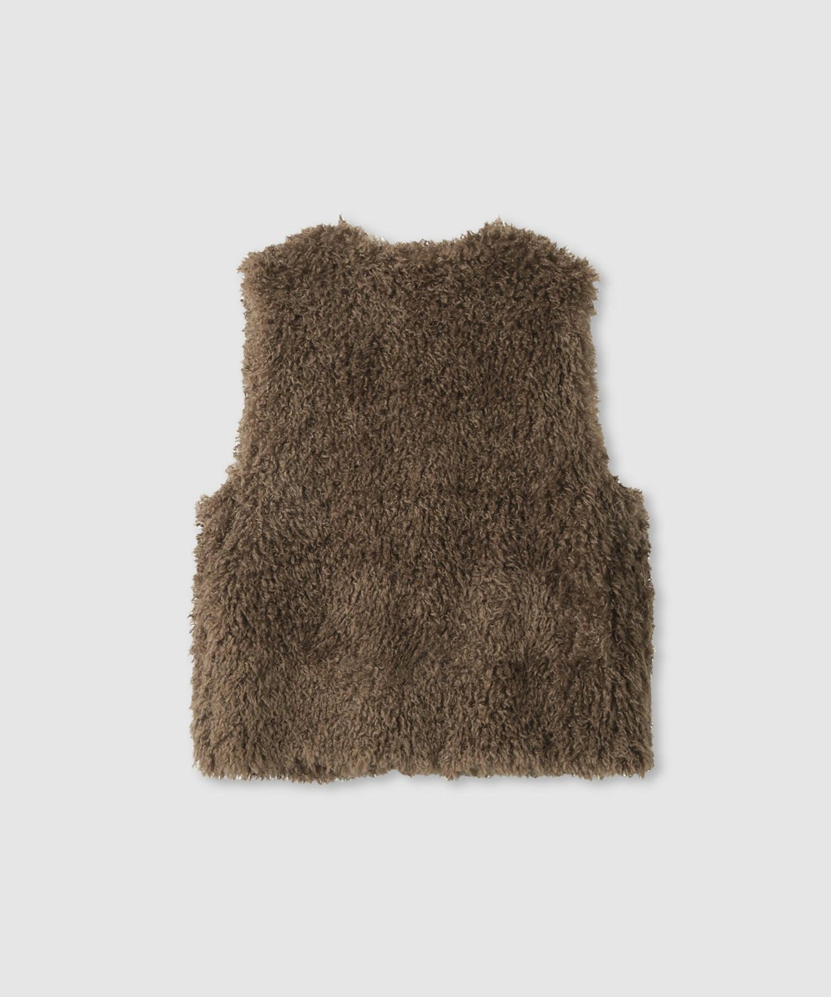 milli de l'air リンクルフェイクファーベスト レディース