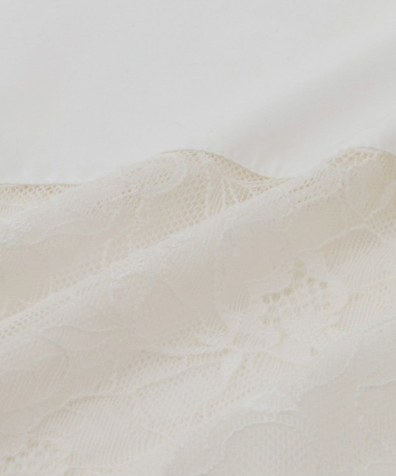 milli de l'air レースブロッキングバンドカラーシャツ レディース商品画像-19