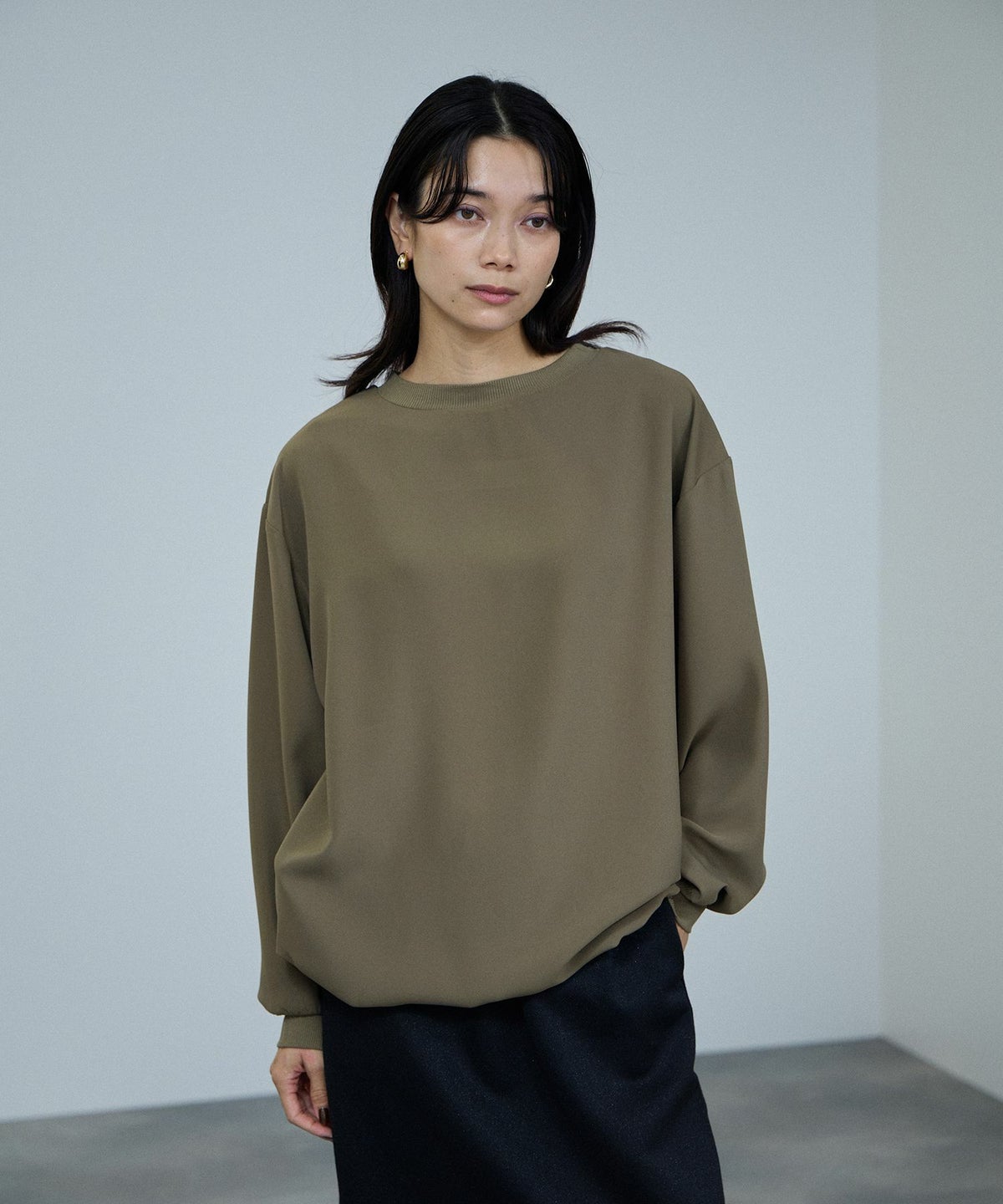 milli de l'air オーバーサイズブラウジングTブラウス レディース