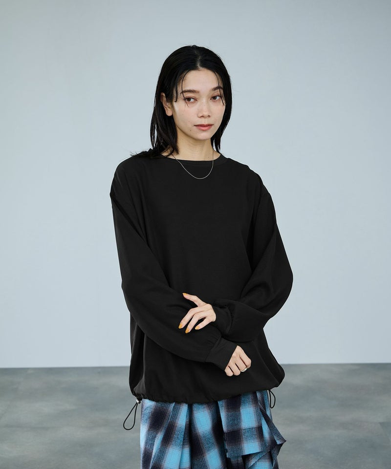 milli de l'air オーバーサイズブラウジングTブラウス レディース商品画像-3