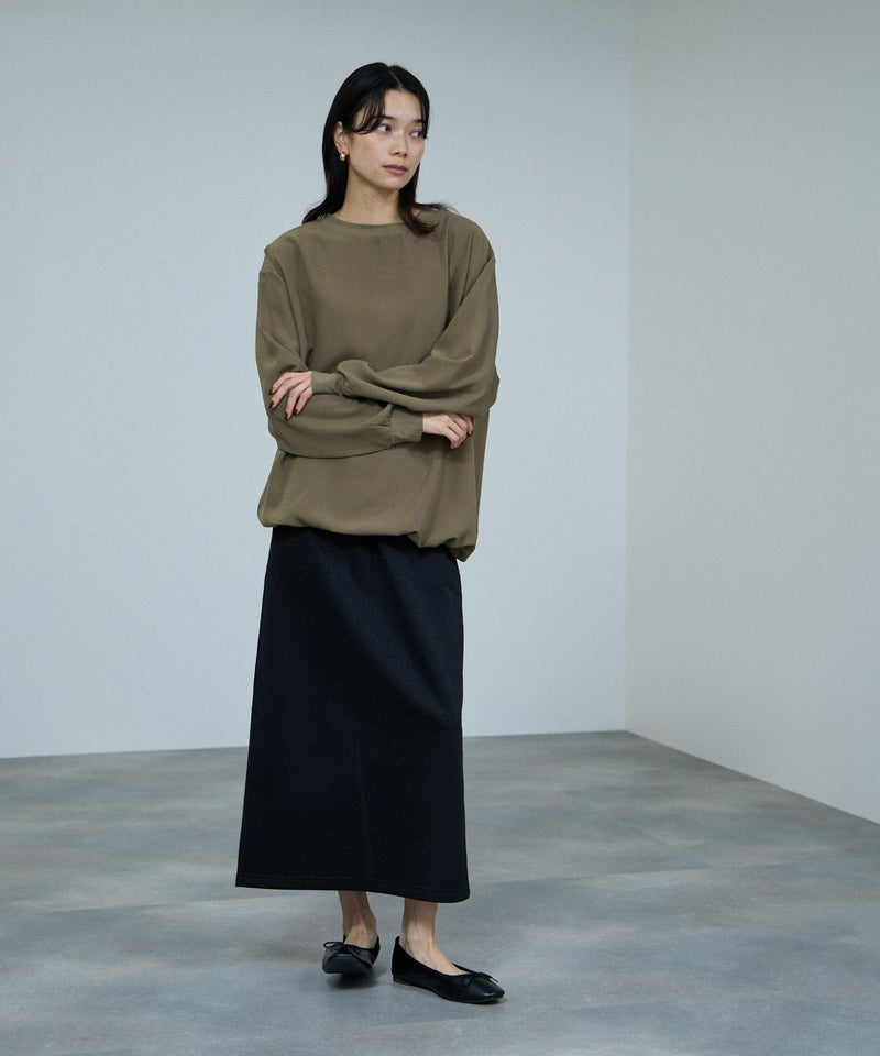 milli de l'air オーバーサイズブラウジングTブラウス レディース商品画像-8