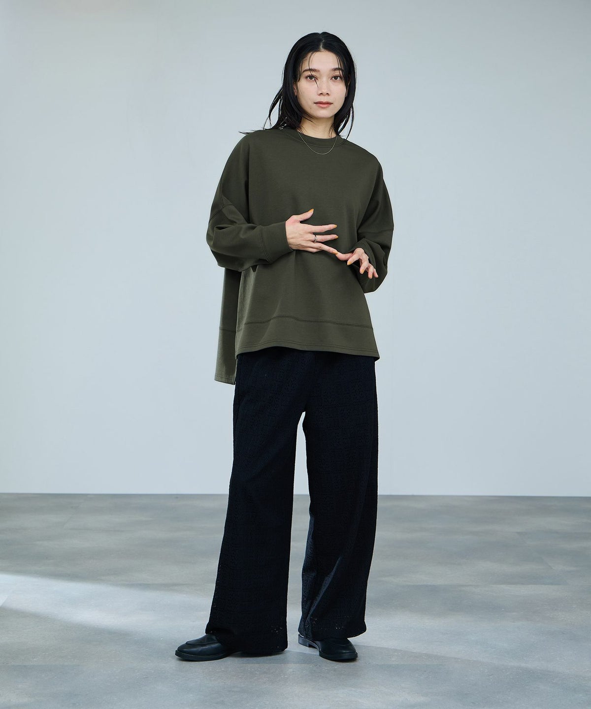 milli de l'air AIRier ダンボール素材ボクシーカットソー レディース メール便 対応商品