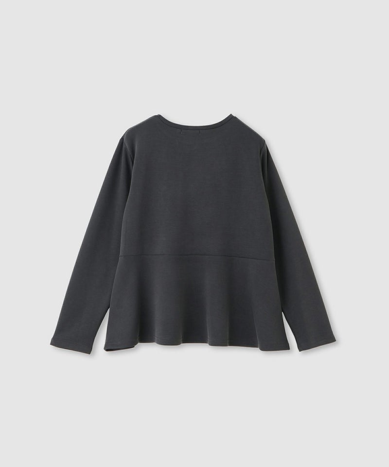 milli de l'air ピーチスムースペプラムカットソー レディース メール便 対応商品商品画像-21