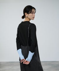 milli de l'air 配色カフプリーツカットソー レディース メール便 対応商品