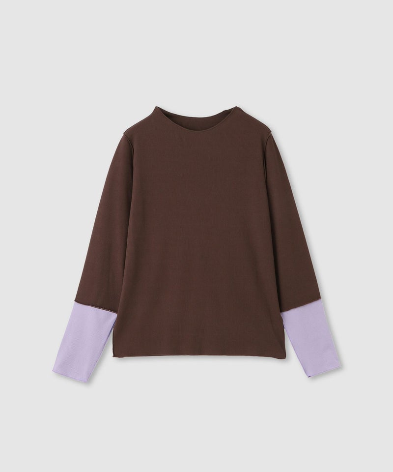 milli de l'air 配色カフプリーツカットソー レディース メール便 対応商品商品画像-23