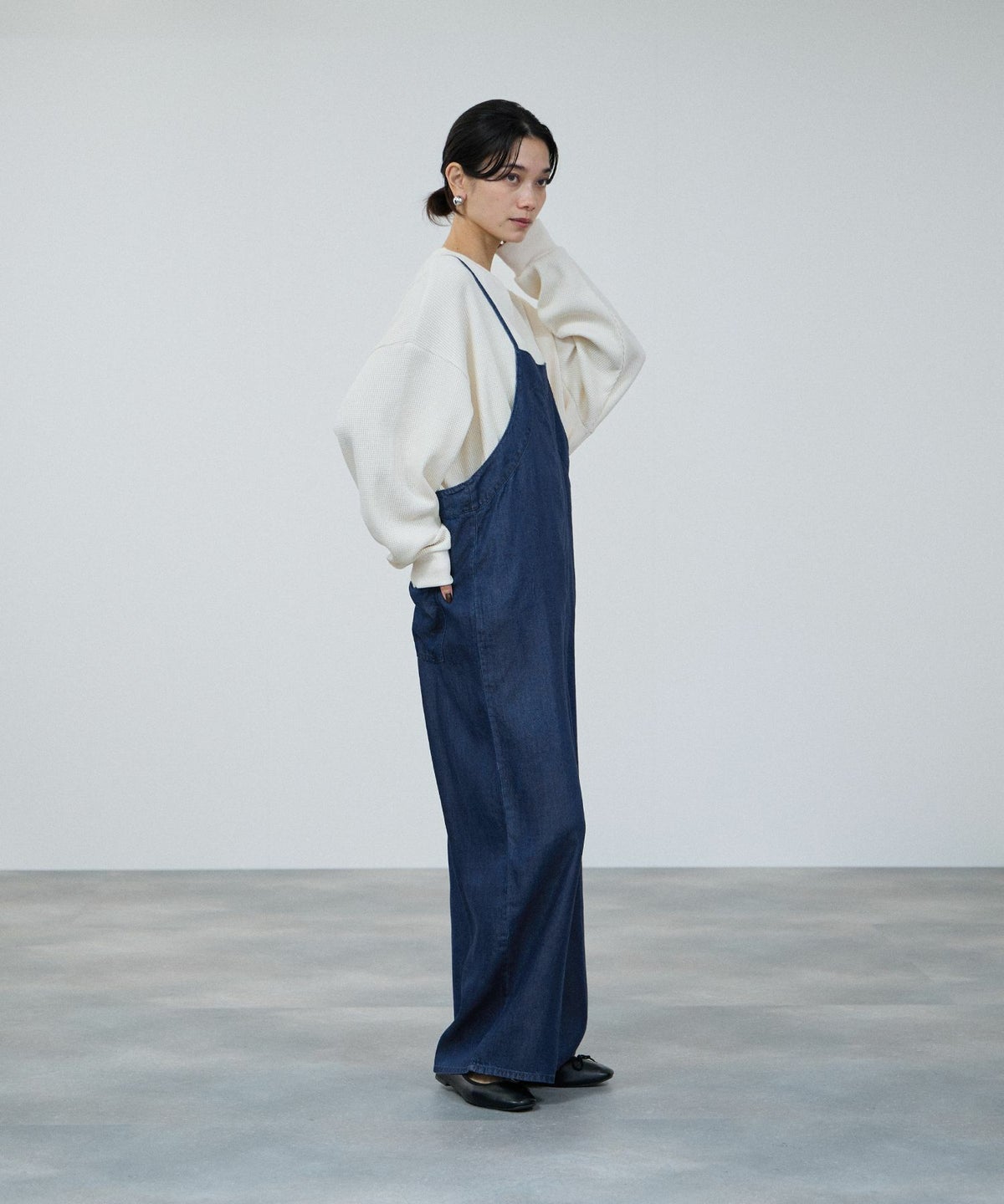 milli de l'air ワッフルキーネックカットソー レディース メール便 対応商品