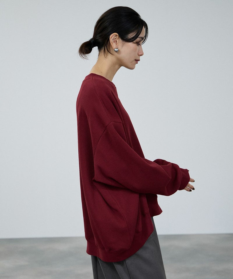 milli de l'air ワッフルキーネックカットソー レディース メール便 対応商品商品画像-15