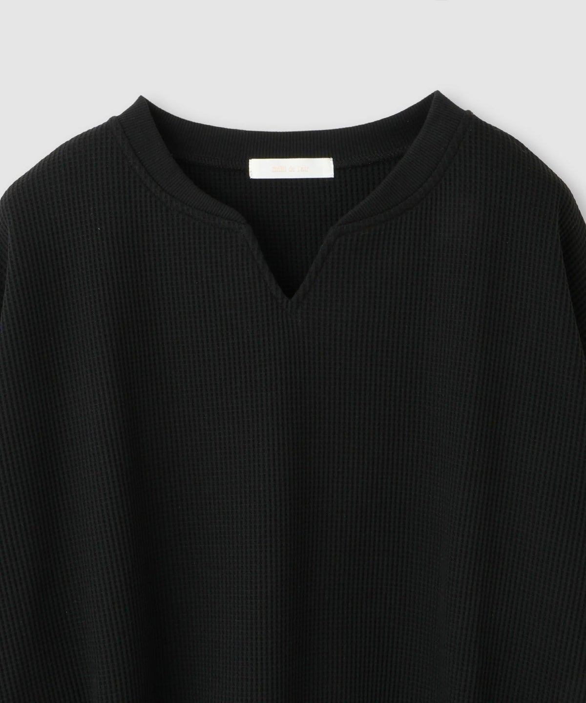 milli de l'air ワッフルキーネックカットソー レディース メール便 対応商品