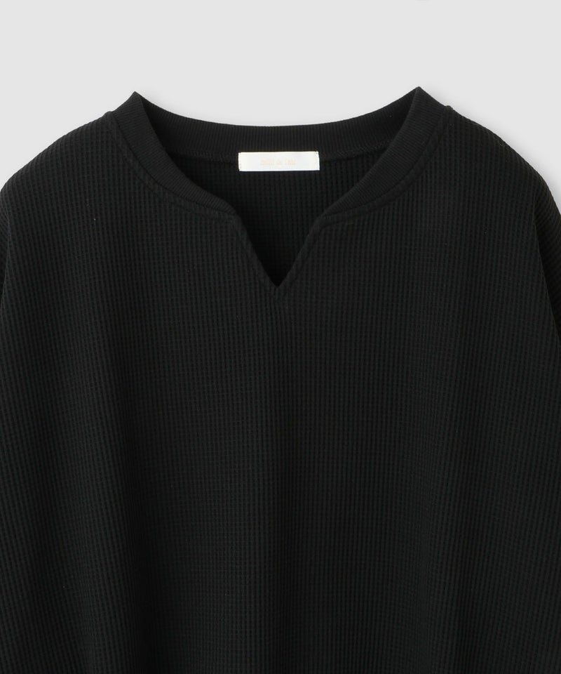 milli de l'air ワッフルキーネックカットソー レディース メール便 対応商品商品画像-23