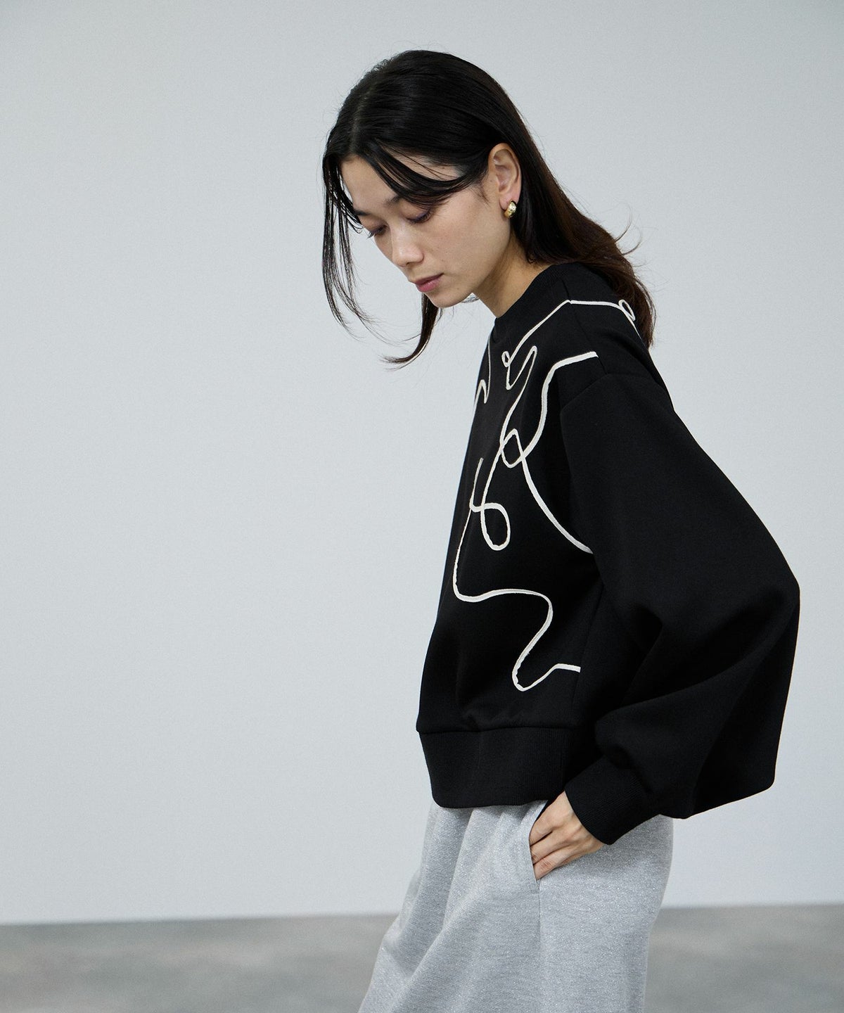 milli de l'air AIRier コードアートスウェット レディース