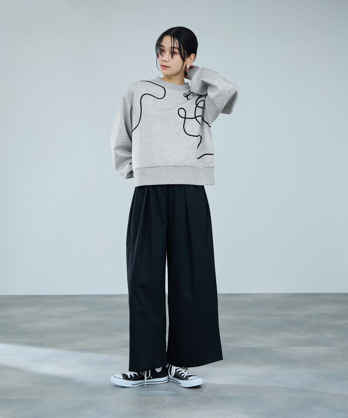 milli de l'air AIRier コードアートスウェット レディース