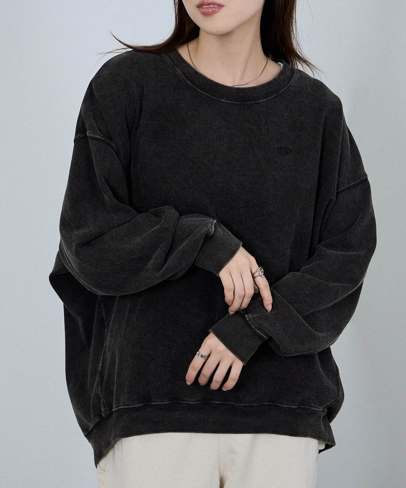 nAvy  ヘビーウェイト裏毛アシッド加工スウェット レディース商品画像-2